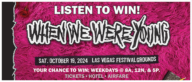 Listen to when a trip to When We Were Young music festival in Las Vegas.